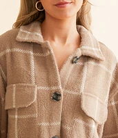 Eyelash Plaid Shacket