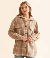 Eyelash Plaid Shacket