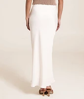 Europa Sheen Midi Skirt