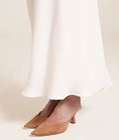 Europa Sheen Midi Skirt