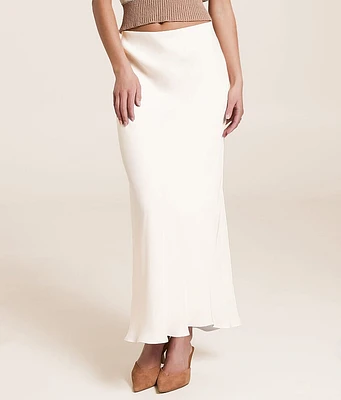 Europa Sheen Midi Skirt