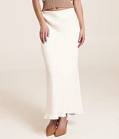 Europa Sheen Midi Skirt