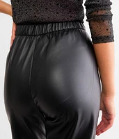 Lenora Faux Leather Jogger