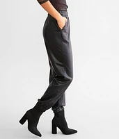 Lenora Faux Leather Jogger
