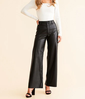 Z Supply Rilynn Faux Leather Straight Pant