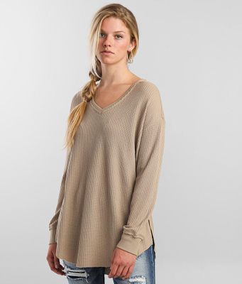 White Crow The Waffle Knit Thermal Top