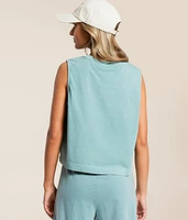 Sloane Jersey Cropped Muscle Tank Top