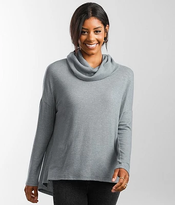 Cora Marled Cowl Neck Pullover