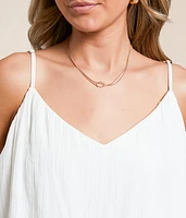 Fiore Crinkle Satin Cropped Tank Top