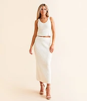 Evianna Cropped Sweater Tank Top
