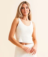 Z Supply Evianna Cropped Sweater Tank Top