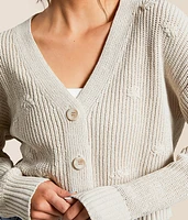 Fleur Cropped Cardigan Sweater