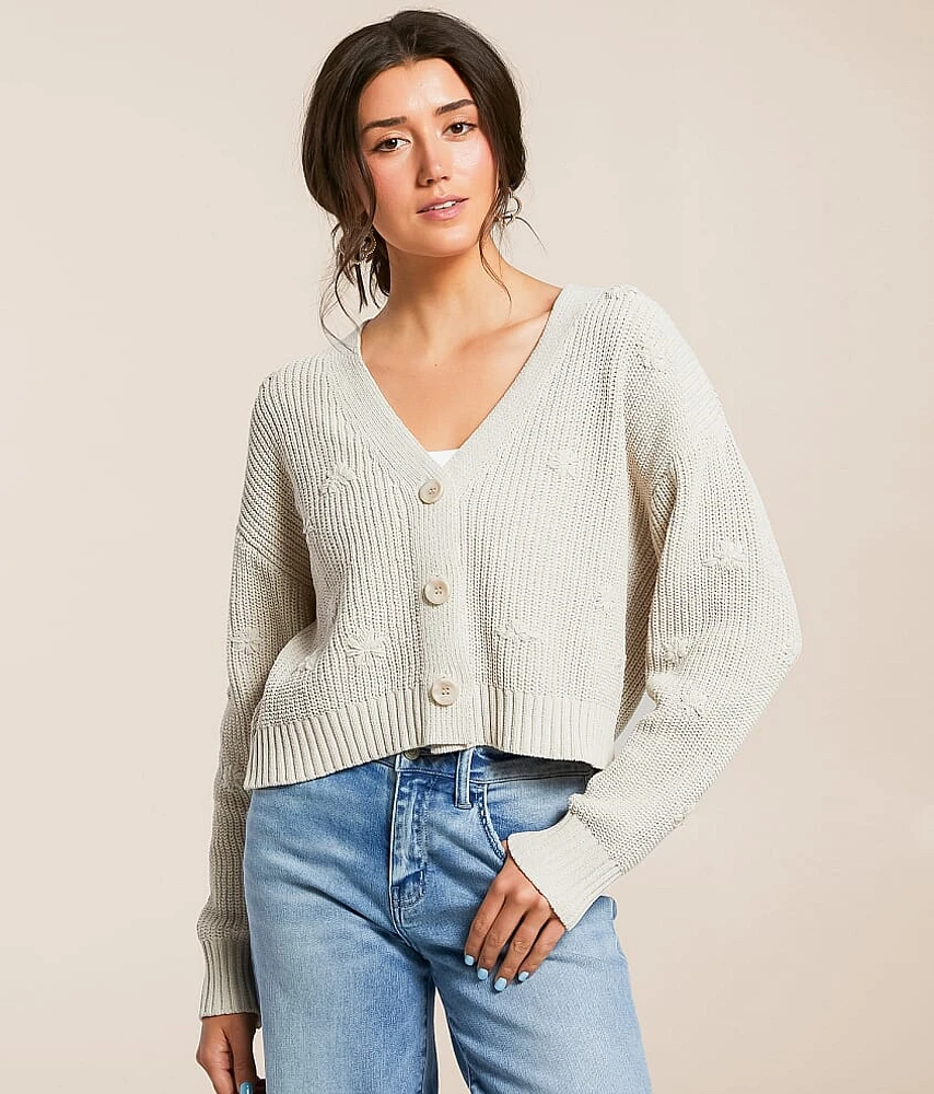 Fleur Cropped Cardigan Sweater