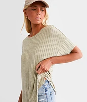 Brushed Rib Knit Top