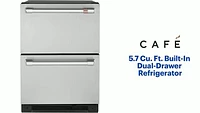 Café - 5.7 Cu. Ft. Built-In Dual-Drawer Refrigerator