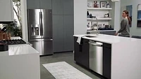 GE Profile - Hidden Control Built-In Dishwasher with Stainless Steel Tub, Fingerprint Resistance, 42 dBA - Stainless Steel