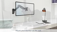 Mount-It! - Single Arm Wall for Monitor - Black