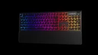 SteelSeries - Apex 3 Full Size Wired Membrane Whisper Quiet Switch Gaming Keyboard with 10 zone RGB Backlighting - Black