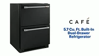 Café - 5.7 Cu. Ft. Dual-Drawer Refrigerator - Matte Black