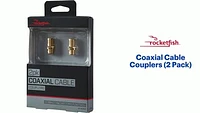 Rocketfish™ - Coaxial Cable Couplers (2 Pack) - Gold