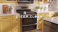 GE - 6.8 Cu. Ft. Freestanding Double-Oven Gas Convection Range with Self-Steam Cleaning and No-Preheat Air Fry - Stainless Steel