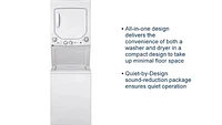 GE - Cu. Ft. Top Load Washer and Cu. Ft. Electric Dryer Laundry Center