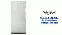 Whirlpool - SideKicks 17.7 Cu. Ft. Frost-Free Upright Freezer - Monochromatic Stainless Steel