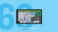 Garmin - DriveSmart 66 6" GPS with Built-In** Bluetooth, Map Updates and Traffic Updates - Black