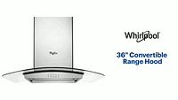 Whirlpool - 36" Convertible Range Hood