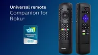 Philips - 4 Device Universal Remote Control Roku - Black