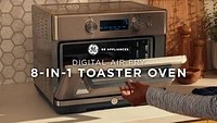 GE - Convection Toaster Oven with Air Fry - Stainless Steel