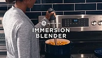 GE - Immersion 2-Speed Handheld Blender (4 Piece Set) - Stainless Steel