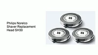 Philips Norelco - Shaving Heads for Shaver Series 3000, 2000, 1000 and Click & Style, SH30/52 - Silver