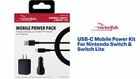 Rocketfish™ - USB-C Mobile Power Kit For Nintendo Switch, Switch OLED & Switch Lite - Black