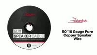 Rocketfish™ - 50' 16 Gauge Pure Copper Speaker Wire - Clear