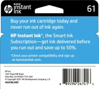 HP - 61 Standard Capacity Ink Cartridge - Black
