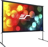 Elite Screens - YardMaster2 100" Outdoor Projector Screen - Silver