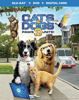 Cats & Dogs 3: Paws Unite! [Includes Digital Copy] [Blu-ray/DVD] [2020]
