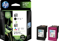 HP - 61 2-Pack Standard Capacity Ink Cartridges - Black & Tri-Color