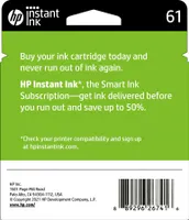 HP - 61 2-Pack Standard Capacity Ink Cartridges - Black & Tri-Color