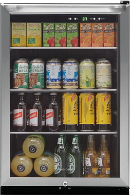 Frigidaire - 138-Can Beverage Center - Stainless Steel