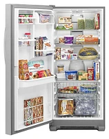 Whirlpool - SideKicks 17.7 Cu. Ft. Frost-Free Upright Freezer - Monochromatic Stainless Steel