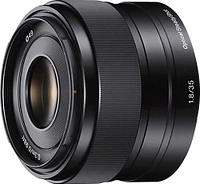 Sony - 35mm f/1.8 Prime Lens for Most NEX E-Mount Cameras - Black