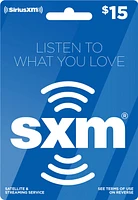 $15 Prepaid Service Card for SiriusXM Internet Radio - Multicolor