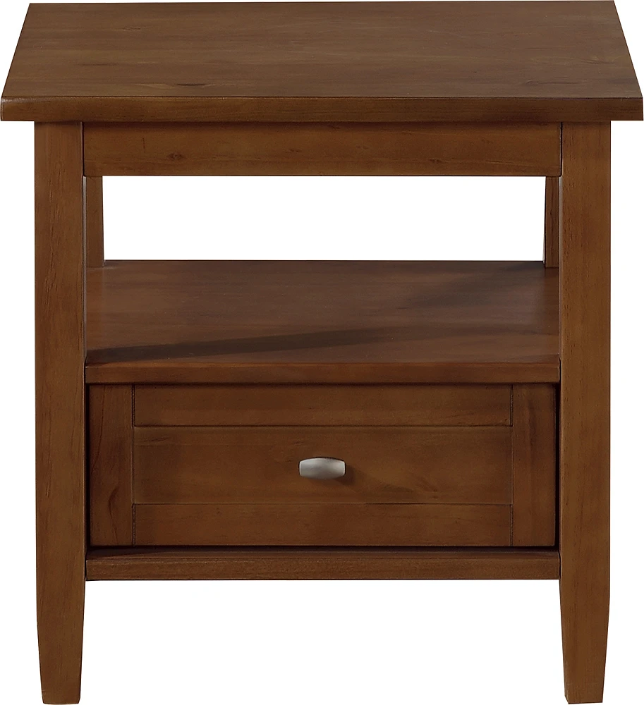 Simpli Home - Warm Shaker Collection End Table - Honey Brown