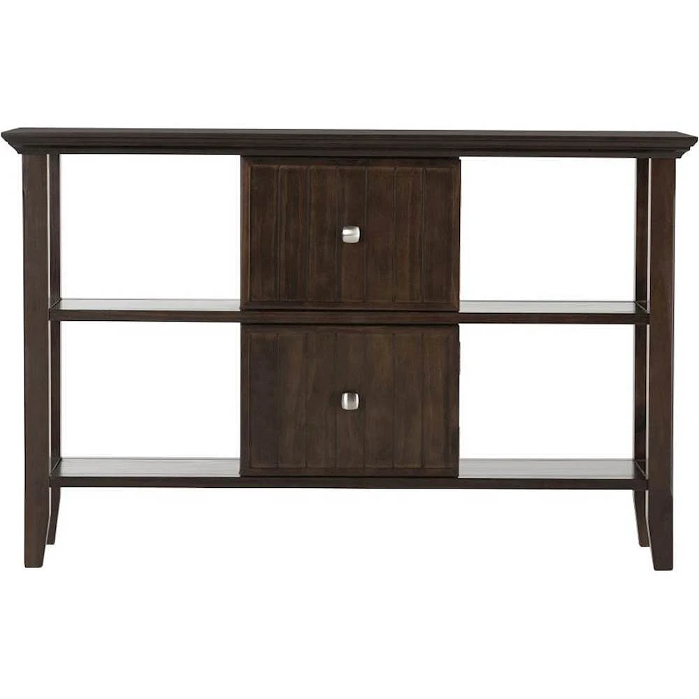 Simpli Home - Acadian Rectangular Solid Pine Console Table - Brown