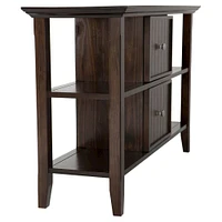 Simpli Home - Acadian Rectangular Solid Pine Console Table - Brown