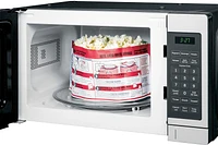 GE - 0.7 Cu. Ft. Compact Microwave - Stainless Steel