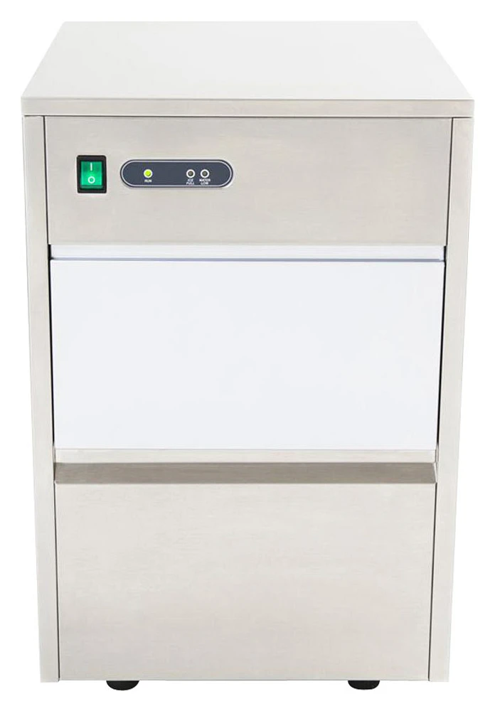 Whynter - 15" 44-Lb. Freestanding Icemaker - Stainless Steel