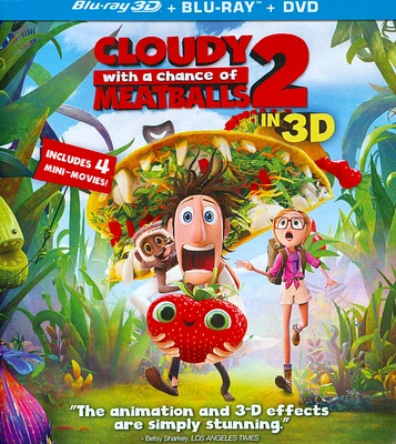 Cloudy With a Chance of Meatballs 2 [Includes Digital Copy] [3D] [Blu-ray/DVD] [Blu-ray/Blu-ray 3D/DVD] [2013]